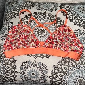 Aerie floral textured bralette
